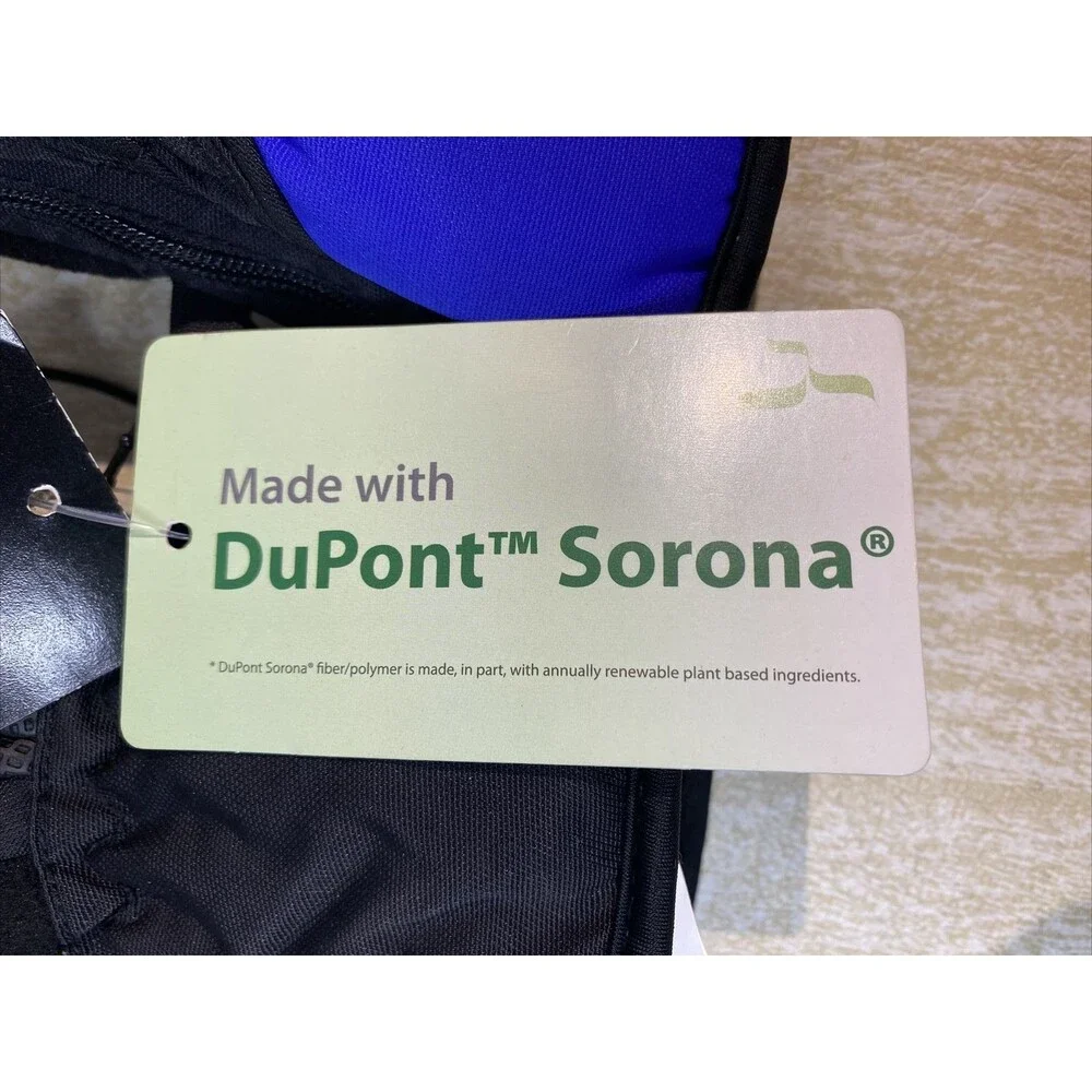 New HEAD DuPont Sorona Thermal Fleece Kids Mittens Black and Blue Size XXS